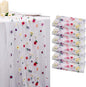 BINBE 6pcs Ivory Daisy Fall Table Runner Embroidery Gauze 10FT Florals Seasonal Tulle Holiday Birthday Kitchen Dining Table Decor for Home Party
