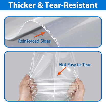 PigPotParty 10"x13" Self-Sealing Clear Cellophane T-Shirt Bags with Adhesive, 100 Pack Plastic Cello Packaging for Clothes, Gifts, Magazines, A4, Envelope, Letter & Small Business Use