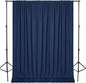 DWCN 10x7 FT Navy Blue Backdrop Curtains for Parties, Photography Backdrop Drapes with Rod Pockets for Wedding Decorations Stage Birthday Family Gatherings, 2 Panels 5ft x 7ft