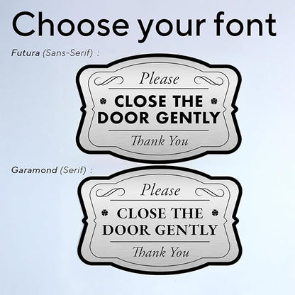 Custom Decorative Outdoor, Personalized Aluminum Signs - 10x7 In, Made in USA, Waterproof, Metallic Silver Driveway Signs