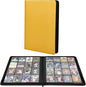 Premium 1000+ Pockets Trading Card Binder, 16-Pocket Ringless Side-Loading Album for TCG, MTG, Lorcana, Sports & Standard-Size Cards (Yellow)