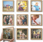 Mixtiles Official - Custom Photo Tiles - Personalized Printed Photos - Magnetic Wall Frames - Adhesive Sticker, No Nails - Various Sizes and Frames - 8x8-9Tile - Oak Frame