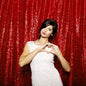 JYFLZQ Red Sequin Backdrop Curtains 10ft x 10ft 1 Panel Glitter Photo Booth Backdrops Sparkly Photography Background Drapes for Parties Wedding Bridal Showers…