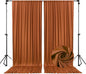 10 x 7 Feet Bronze Backdrop Curtain for Partie, Background Curtains for Photoshoot, Birthday, Wedding, Halloween, Thanksgiving, Christmas, New Year Party Decorations 5Ft x 7Ft, 2 Panels