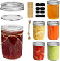 ComSaf Small Mason Jars 8 oz - 6 Pack, Regular Mouth Mason Jar with Lids and Seal Bands, Small Glass Canning Jar for Spice, Jam, Honey, Jelly, Dessert, Shower Wedding Favors, DIY Candles Decor