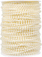 [177Feet] Pearl Beads Garland, 4MM 59 Yards Faux Pearl Beads String Roll Bulk for DIY Craft Wedding Party Christmas Tree Decoration