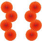 Orange Birthday Party Decorations,DIY Orange Paper Fans Hanging Decoration,12in Halloween Paper Fans,Halloween Decor,Fox Birthday Decorations Events Accessories 30 Color DIY Set (Orange)