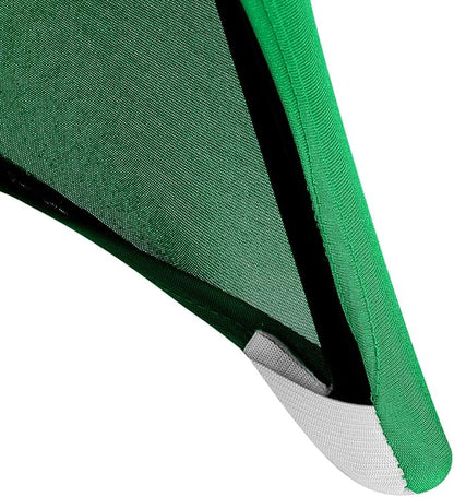 Peomeise Stretch Spandex Folding Chair Cover for Wedding Party Dining Banquet Event (Emerald,12pcs)