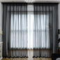 Window Black Sheer Curtains 72 Inches Long 2 Panels Sheer Curtain Basic Rod Pocket Panel for Bedroom Children Living Room Yard Kitchen (Black, 52" W x 72" L | 2 pcs)