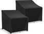 Patio Furniture Covers Waterproof for Chairs, Lawn Outdoor Chair Covers 2 Pack, Patio Chair Covers for Outdoor Furniture Fits up to 30W x 27D x 36H inches, Black