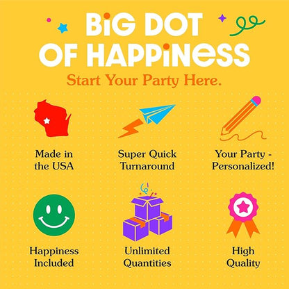 Big Dot of Happiness Custom Logo Party Napkins, Personalized Corporate Branded Business Decor, Your Logo Here White 3-Ply Paper Luncheon Napkins - 50 Count