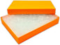 TheDisplayGuys - 25-Pack #53 Kraft Paper Cardboard Gift Boxes/Jewelry Cases w. Cotton Padding & Lid - Marigold - (5.4" x 3.9" x 1.0")