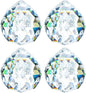 HDCRYSTALGIFTS 4 Pack 40MM Clear Crystal Prism Ball Suncatchers Rainbow Pendants Maker, Hanging Crystals Chandelier Prisms for Windows Home Decoration