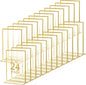 Hoteam 24 Pack 5 x 7 Clear Acrylic Sign Holder with Gold Borders, Gold Picture Frame, Double Sided Wedding Table Number, Acrylic Menu Stands for Wedding Table, Restaurant Sign, Photos Display