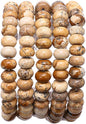 Natural Brown Picture Jasper Stone Rondelle 5x8mm Loose Semi Gemstone Beads for Jewelry Making 38cm