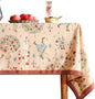 patdrea Designer Beige Tablecloth for Rectangle Table,Italian Linen Trees Pattern Extra Long Tablecloths,Decor Table Cover for Kitchen Dining Christmas,Thanksgiving,Tea Party,63"x110"-Tatiana a