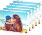 HELPLEX Acrylic Frame, 5 Pack 3.5x5 Acrylic Picture Frames, 20mm Thicker Frameless Clear Frame Double Sided Magnetic Frame, Free Standing Desktop Display Stand Acrylic Frames, 3.5x5(5 PACK)