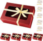 Red Large Gift Boxes with Window, 13.5"x9"x4.3" Bridesmaid Boxe for Gift Giving,Birthday Gift Box with Magnetic,Closure Lid Gift Boxes for Presents,Cute Boxe,Luxury for Gift Packaging,Gift Box for Wrapping Gifts