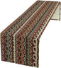 Retro Cabin Table Runner Rustic Bear Forest Farmhouse Lodge Jungle Table Runner for Dinner Party Living Room Kitchen Aztec Vintage 13x70 Inch