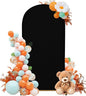 Wedding Arch Cover Spandex Arch Backdrop Cover 7.2FT Arch Stand Cover Arch Covers Stretchy Backdrop for Wedding Birthday Party Decoration Baby Shower (Black, Cover Only)