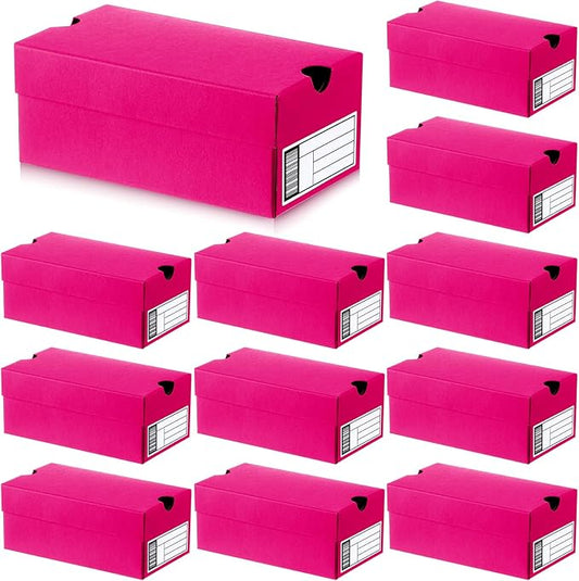 12 Sets Mini Sneaker Boxes for Party Favors Mini Shoe Gifts Boxes 4.7 x 2.5 x 2 Inch Sports Small Gift Case with Editable Label for Candies Cookies Snackss