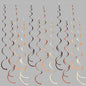 36 Pcs Brown Hanging Swirl Decorations Ombre Cream Tan Brown Felt Swirl Streamer Spiral Ceiling Garland for Boho Neutral Safari Woodland Rustic Cowboy Western Teddy Bear Birthday Baby Shower Wedding