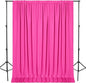 DWCN 10x7 FT Backdrop Curtains for Parties, Photography Backdrop Drapes with Rod Pockets for Wedding Decorations Stage Birthday Family Gatherings, 2 Panels 5ft x 7ft, Fuchsia