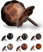 50 Pack 1.25" Round Head Iron Clavos Decorative Nails – Oil Rubbed Bronze – Handmade Rustic Round Fasteners for Farmhouse Shutters, Faux Wood, Barn Doors, Shutters, Gates – Ornamental Wood Accent