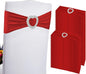 100PCS Spandex Stretch Red Chair Sashes Bows Universal Elastic Chair Cover Bands Ties with Buckle Slider for Wedding Party Birthday Reception Event Banquet Decoration(Red)