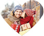 Andaz Press Bulk Photo Personalized Gift and Party Favors Collection, Heart Label Stickers, Custom Photo, 75-pack