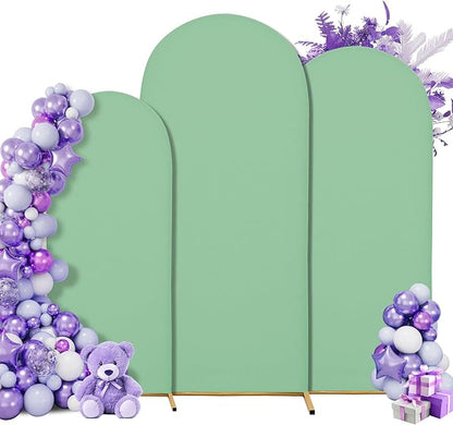 Wedding Arch Cover 4FT 5FT 6FT Arch Backdrop Cover Spandex Fitted Arch Cover for Round Top Chiara Backdrop Stand Covers for Wedding Birthday Party Baby Shower Banquet Ceremony Decoration