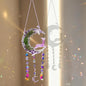 TUOKING Crystal Suncatchers for Window Purple Deer Dreamy Crystal Natural Stone Sun Catchers Rainbow Maker Ornament Gift Home Garden Decoration