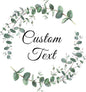 Custom Stickers for Weddings, Birthdays & Businesses - Personalized Labels with Your Logo - Waterproof, Fade and Heat Resistant - Pack of 100-1000 (Wreath J, 3 Inch)