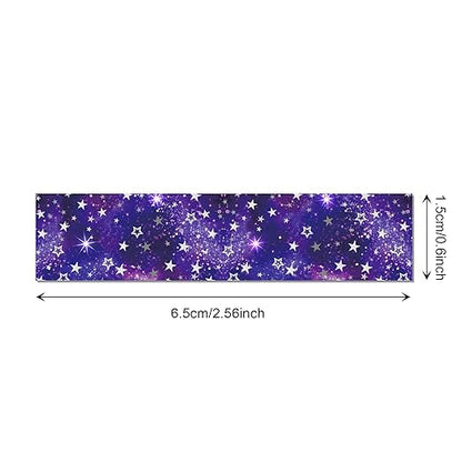 12 Rolls Starry Sky Washi Tape Set, Vintage Washi Tape Decorative Paper Stickers Decorative Tape for Craft,Galaxy Art Scrapbook,DIY Journal Set,Planner,Gift Wrapping,Party Decor