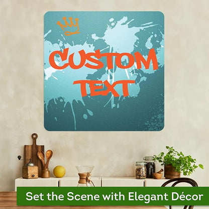 Custom Sign, Custom Street Sign, 11 Font Colors, 13 Font Styles, 4 Hole Options, 22 Sizes, 30x30 Inches, Rust Free DiBound, Fade Resistant, Made in USA by My Sign Center (Graffiti)