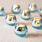 Homemory 12 Pcs Blue Votive Candle Holders, Round Mercury Glass Candle Holder, Tealight Candle Holders for Table Centerpieces, Baby Showe, Anniversary, Wedding, Home Decor, Halloween, Christmas