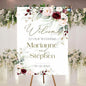 Personalized Welcome To Our Wedding Sign, Wedding Decorations, Flowers Wedding Sign #13, Vesion 13