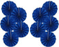Blue Birthday Decorations,DIY Blue Paper Fans Hanging Decoration ,Party Decorations for Adults 8in, Royal Blue Birthday Decorations,Baby Shower Decorations 30 Color DIY Set (Navy Blue)