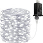 66Ft 200LED Fairy Lights Plug in, Waterproof String Lights Outdoor & Indoor 8 Modes with Timer, Christmas Light Bedroom Decor, Twinkle Light for Girl's Room Garden Christmas Decorations (Cool White)