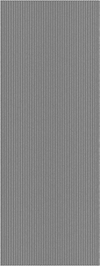 Ottomanson 2'7" x 7' Hallway Runner with Scraper Pile Extra Durable Non-Slip Rug Mat for Indoor & Outdoor Use - Ideal for Kitchen, Entryway, Patio & Garage - High-Traffic Carpet, Gray