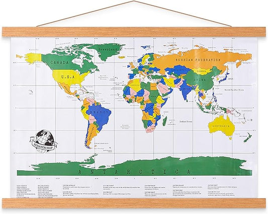 27x40 Poster Frame, Magnetic Wood Wooden Poster Hanger Frame Frames for Photo Picture Canvas Artwork Wall Hanging (1 Pack, 27")