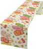 Summer Popsicles Table Runner, Watercolor Colorful Fruit Ice Cream Pops Berry Kiwi Cold Summer Sweet Seasonal Dinner Runner for Party Holiday Home Kitchen Dining Table Decor 13"x120"