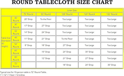 Efavormart Round Tablecloth, 108 Inch Stain & Wrinkle Resistant Washable Table Cloth, Decorative Polyester Fabric Table Cover for Banquet, Wedding, Dining- Pink