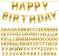 TaoBary 112 Pcs DIY Letter Kit Glitter Customizable Banner Letters Include 107 Letters and Numbers 3 Rope and 2 Needles for Birthday Halloween Christmas Wedding Valentine Party Decor(Bright Gold)
