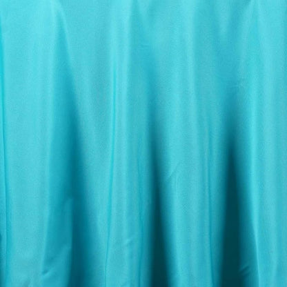 Efavormart Round Tablecloth, 90 Inch Stain & Wrinkle Resistant Washable Table Cloth, Decorative Polyester Fabric Table Cover for Banquet, Wedding, Dining- Turquoise