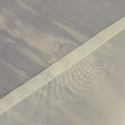 Window Beige Sheer Curtains 130 Inches Long 2 Panels Sheer Curtain Basic Rod Pocket Panel for Bedroom Children Living Room Yard Kitchen (Beige, 52" W x 130" L | 2 pcs)