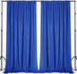 Sugargirl 10x10FT Royal Blue Backdrop Curtains Polyester Photo Backdrop Drapes Curtains 2 Panels with Rod Pockets for Party Birthday Wedding Photography Home Decoration