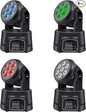 BETOPPER Moving Head RGBW, DJ Lights, Sound Activated/DMX Lighting, Moving Head Lights for Stage, Party, Live, DJ, Bar, Disco Lighting (7x8W 4 Packs)