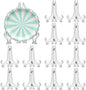 12 Pack 5 Inch Clear Plastic Easels or Stand/Plate Holders to Display Pictures or Other Items at Weddings, Plate Stands for Home Decoration, Birthdays, Tables