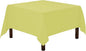 Gee Di Moda Square Tablecloth - 70 x 70 Inch Yellow Table Cloth for Medium Square or Round Tables - Heavy Duty Washable Fabric - for Buffet Table, Holiday Party, Dinner, Wedding & Baby Shower